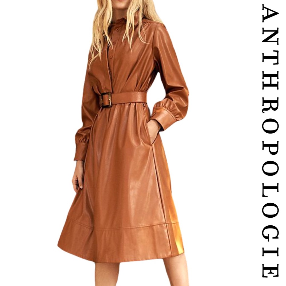 ♦️SOLD♦️NWT Ripley Faux Leather Dress - Picture 1 of 12